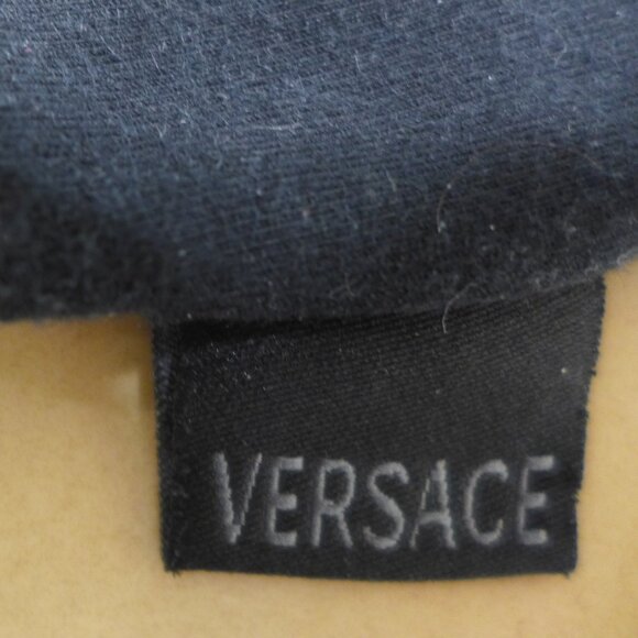 Versace Men's Black with Red Piping T-Shirt - Picture 5 of 8